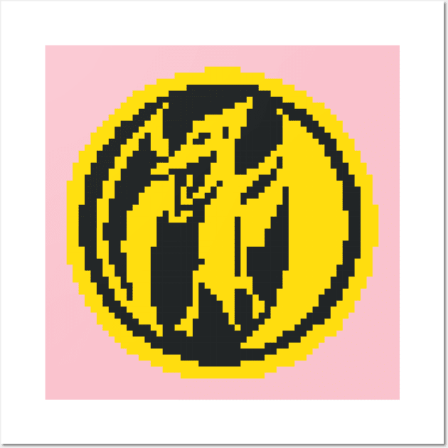 Pink Ranger 8 bit pixel art Wall Art by Cinestore Merch